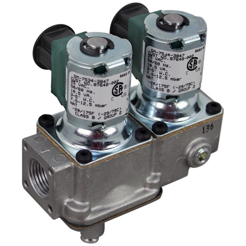 (image for) Henny Penny 87648-002 VALVE, SOLENOID - DUAL GAS, NAT, 1/2" FPT